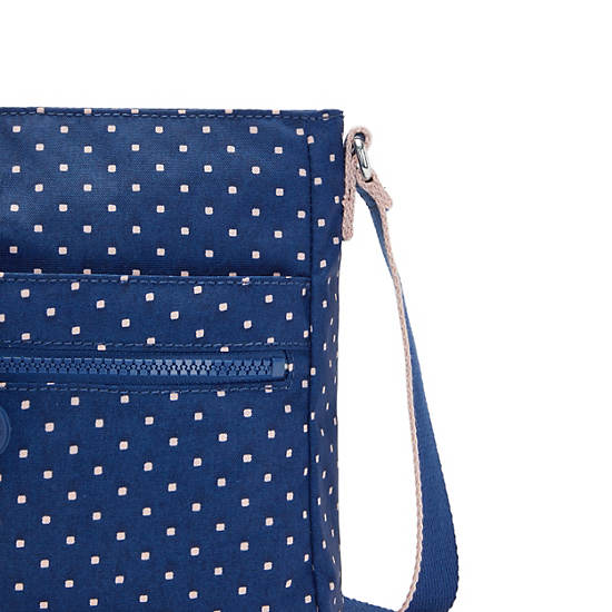 Kipling New Angie Printed Crossbody Taske Blå | DK 1200ZU